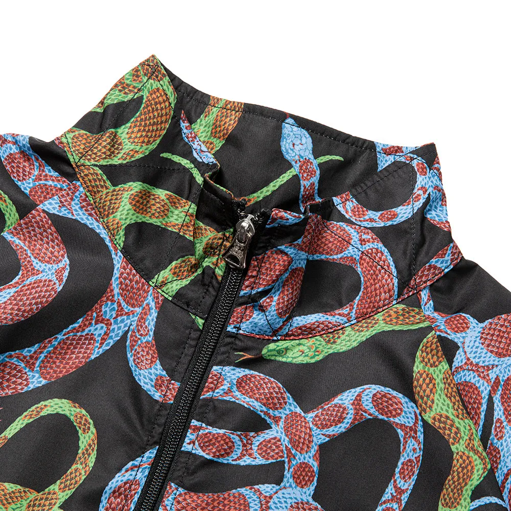 ALLOVER SNAKE PATTERN TRACK JACKET