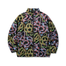 ALLOVER SNAKE PATTERN TRACK JACKET