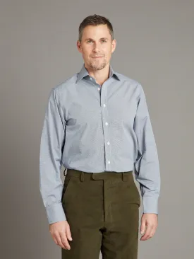 Berwick Shirt Classic Collar - Micro Check - Navy
