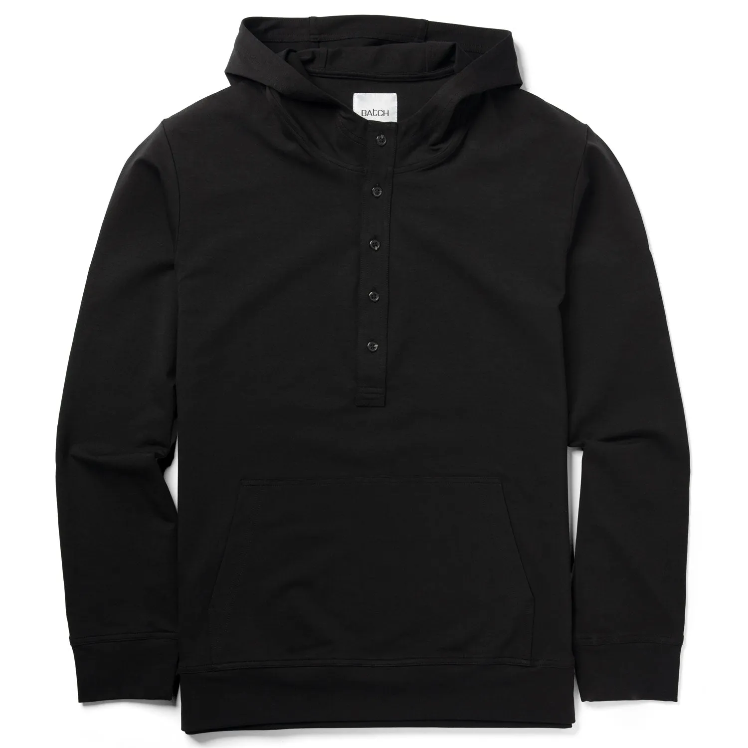 City Hoodie –  Black Stretch Interlock