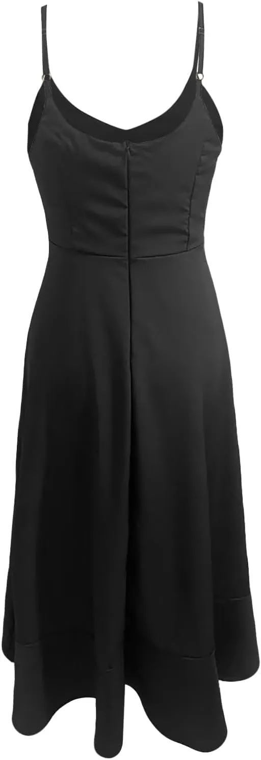 Cocktail Dresses for Women Plus Size Sleeveless Sundress Casual Loose Plain Long Dresses Summer Vacation Maxi Dress