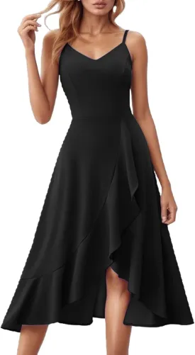 Cocktail Dresses for Women Plus Size Sleeveless Sundress Casual Loose Plain Long Dresses Summer Vacation Maxi Dress