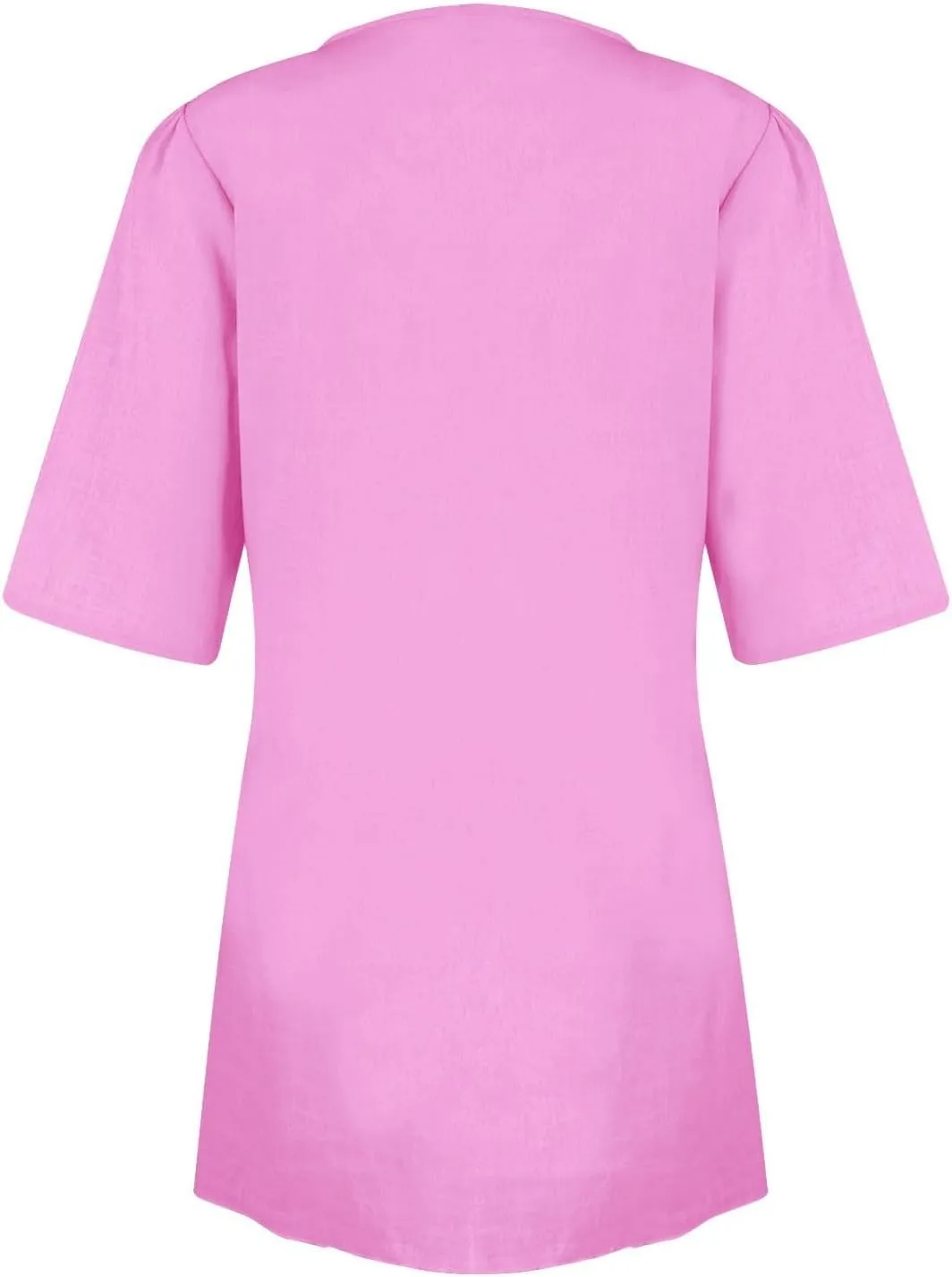 Cotton and Linen V-Neck Midi Dress Short Sleeve Wrap Tie Mini Casual Elegant Beach Work Vacation Kimonos Dresses