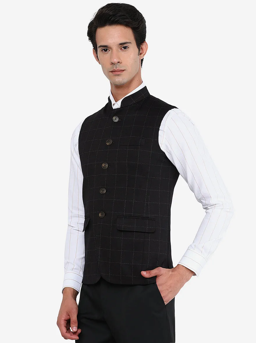 Dark Brown Bandhgala Jacket | JB Studio