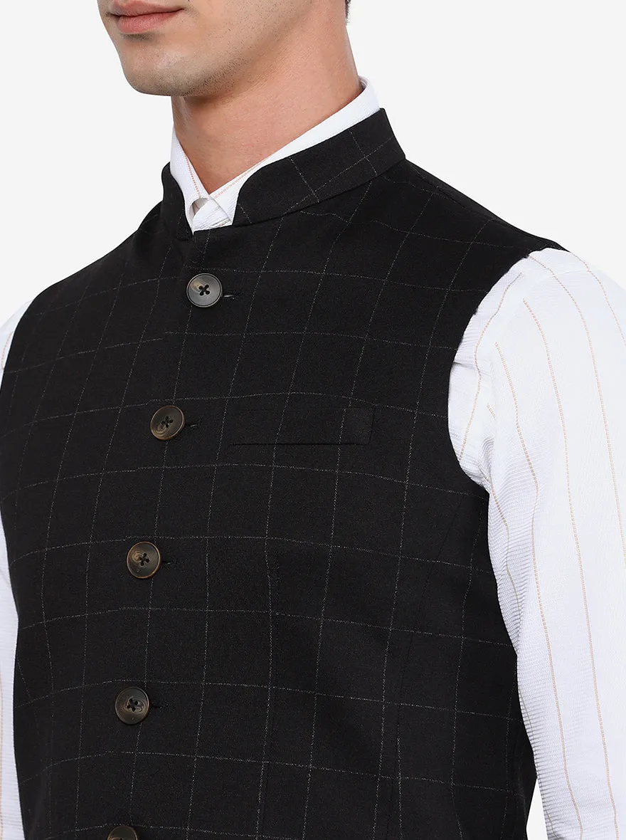 Dark Brown Bandhgala Jacket | JB Studio