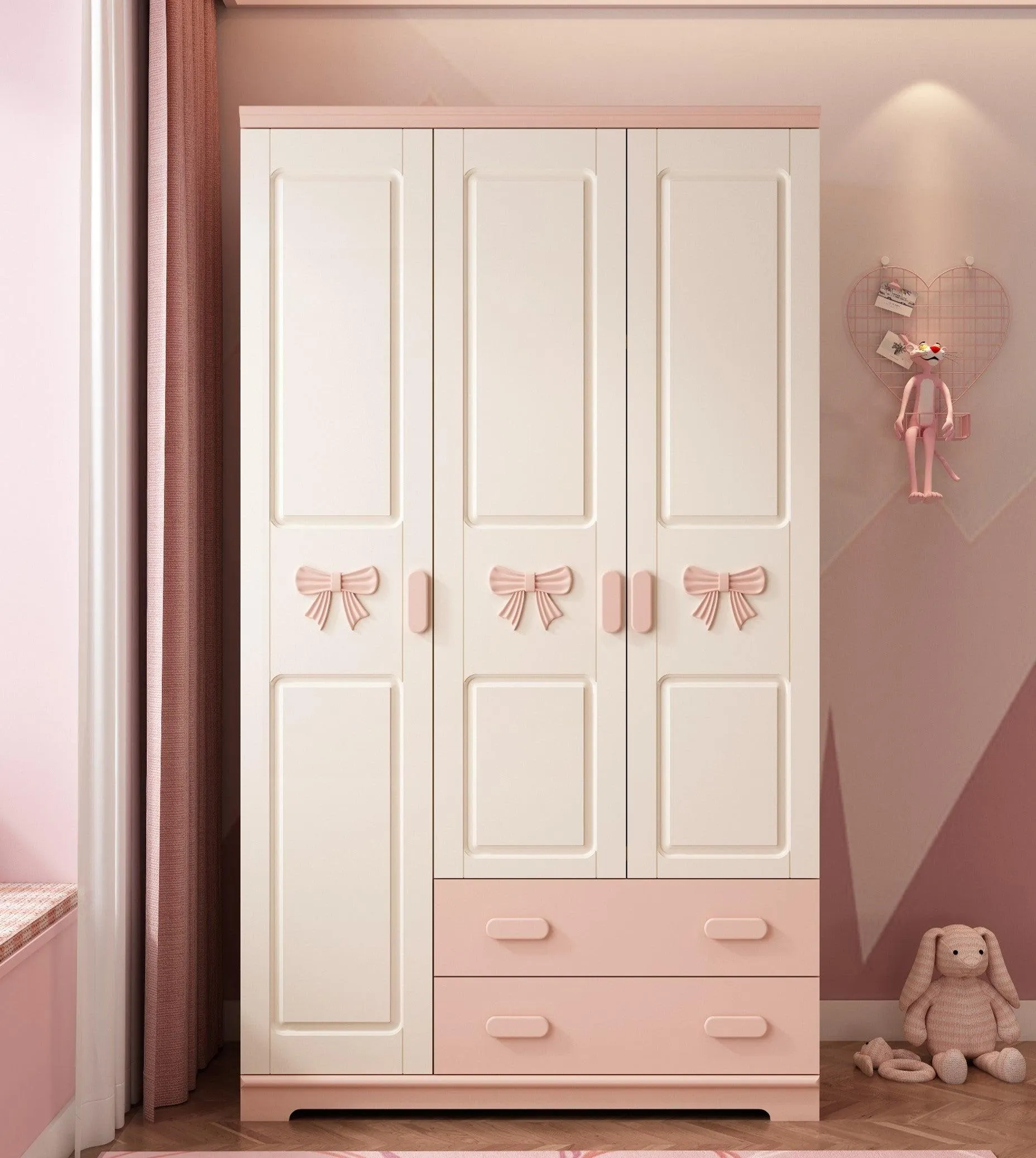 HB Rooms Ribbon Wardrobe (T815) - 2 or 3 doors options