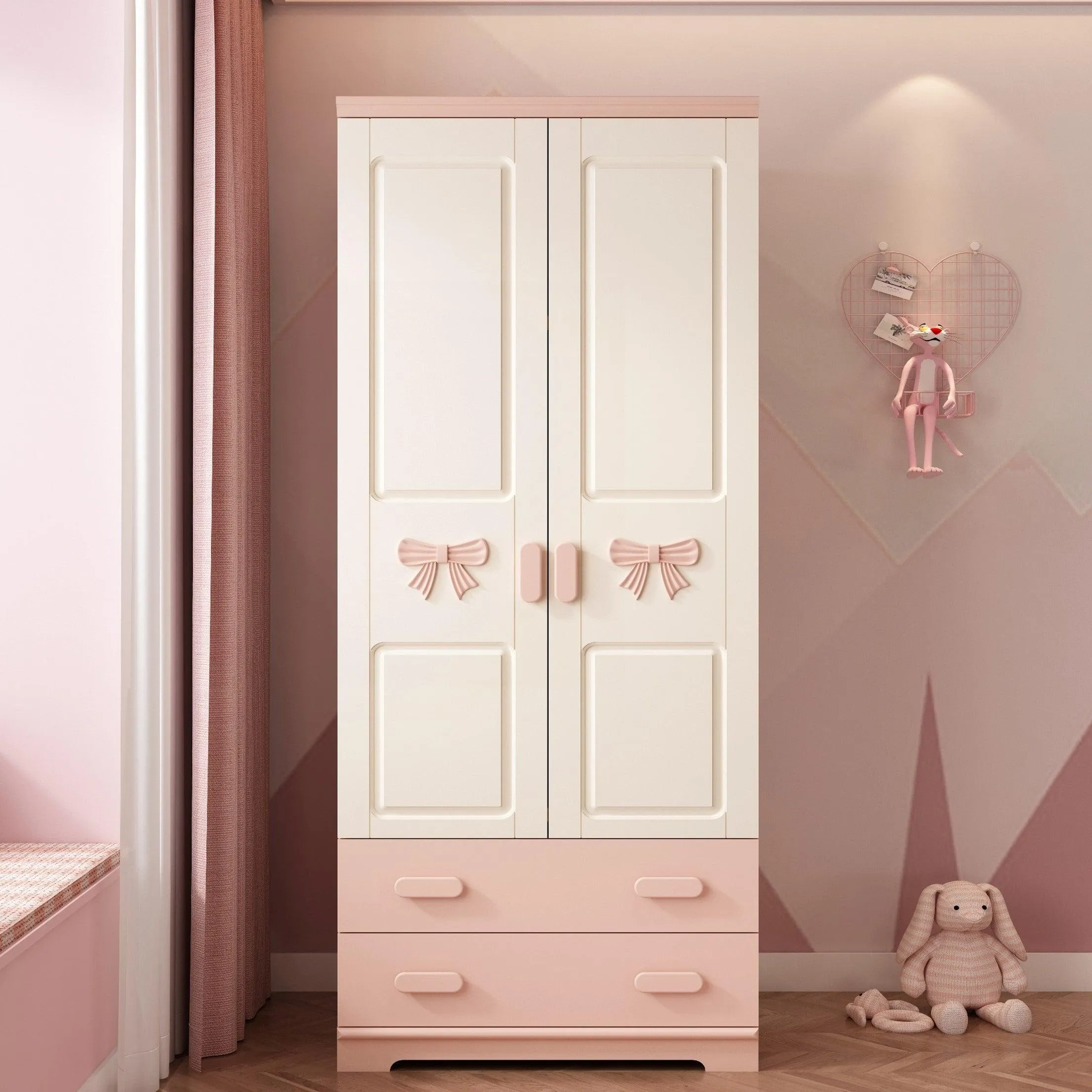 HB Rooms Ribbon Wardrobe (T815) - 2 or 3 doors options