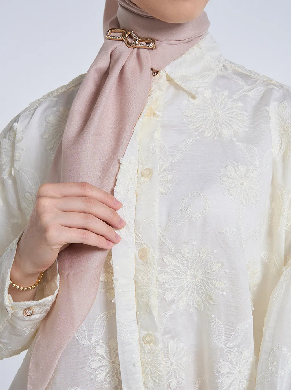 HULYA LACE TOP BROKEN WHITE
