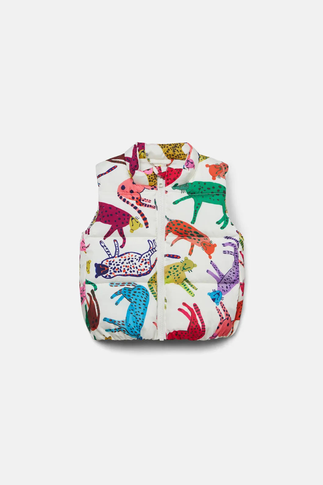 Leopards Baby Puffer Vest