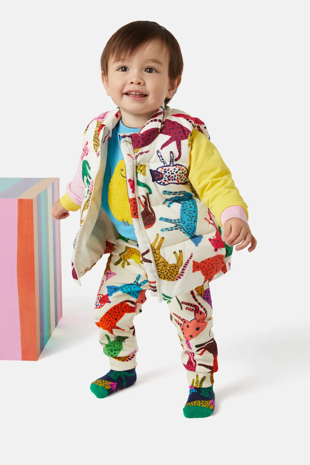 Leopards Baby Puffer Vest