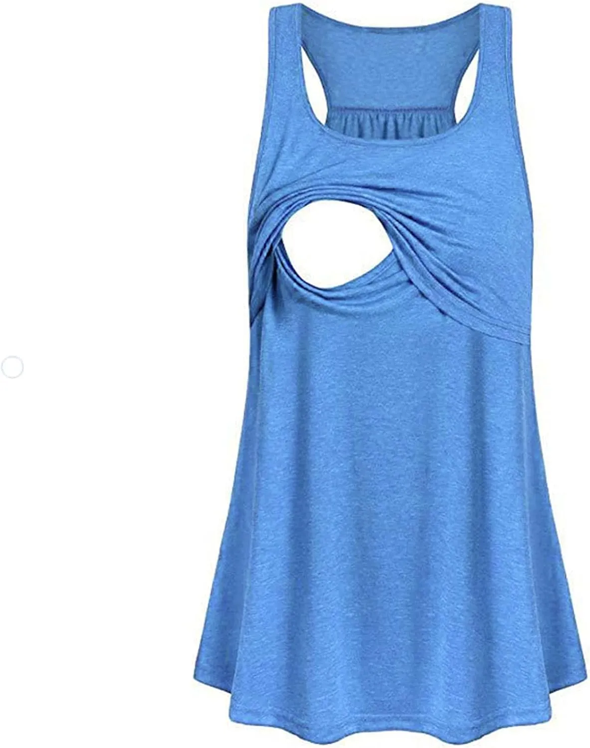 LIUguoo Women's Maternity Nursing Dress Hospital Breastfeeding Tank Dresses Casual Summer Sleeveless Pregnancy Nightgown