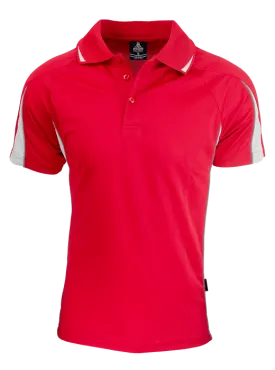 Mens Eureka Polo Red/White