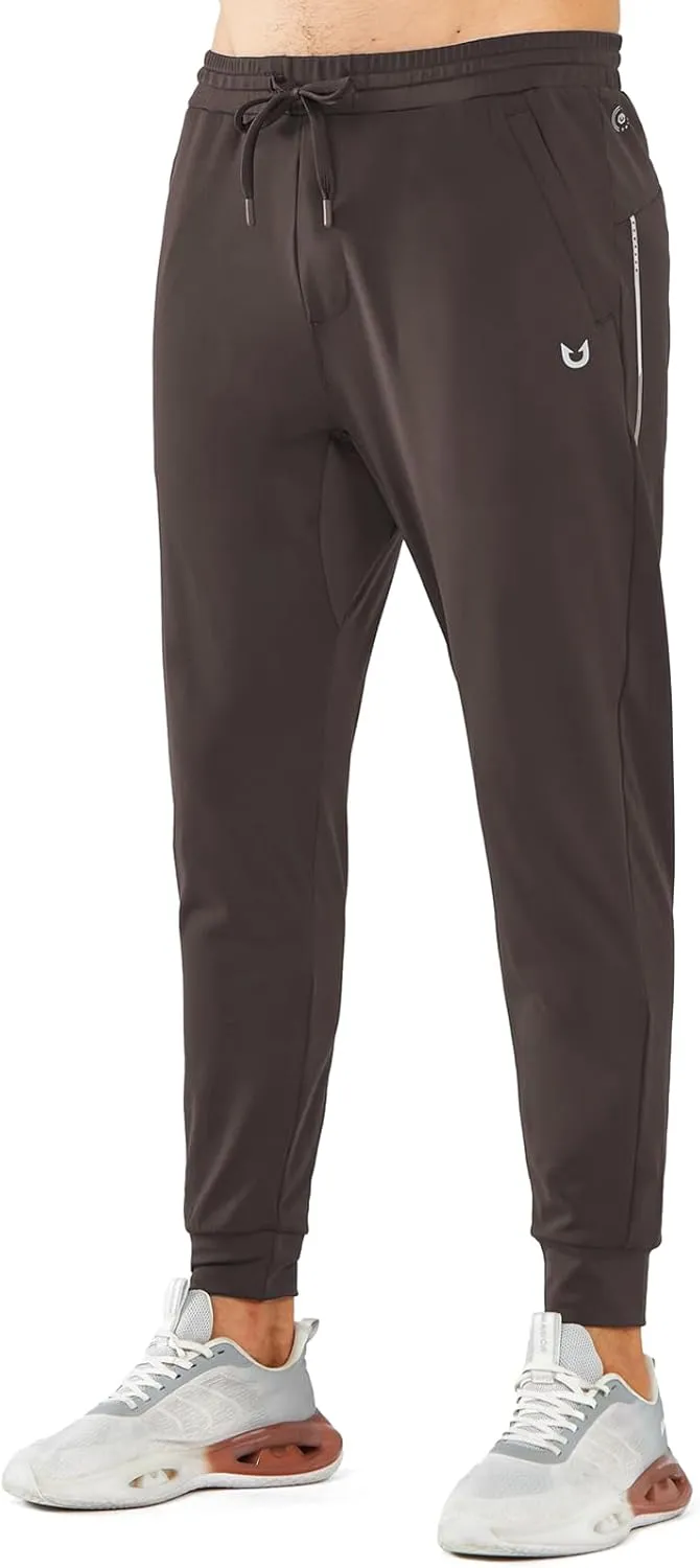 NORTHYARD Men's Joggers Pants with Zipper Pockets Tapered Athletic Workout Running Sweatpants for Men