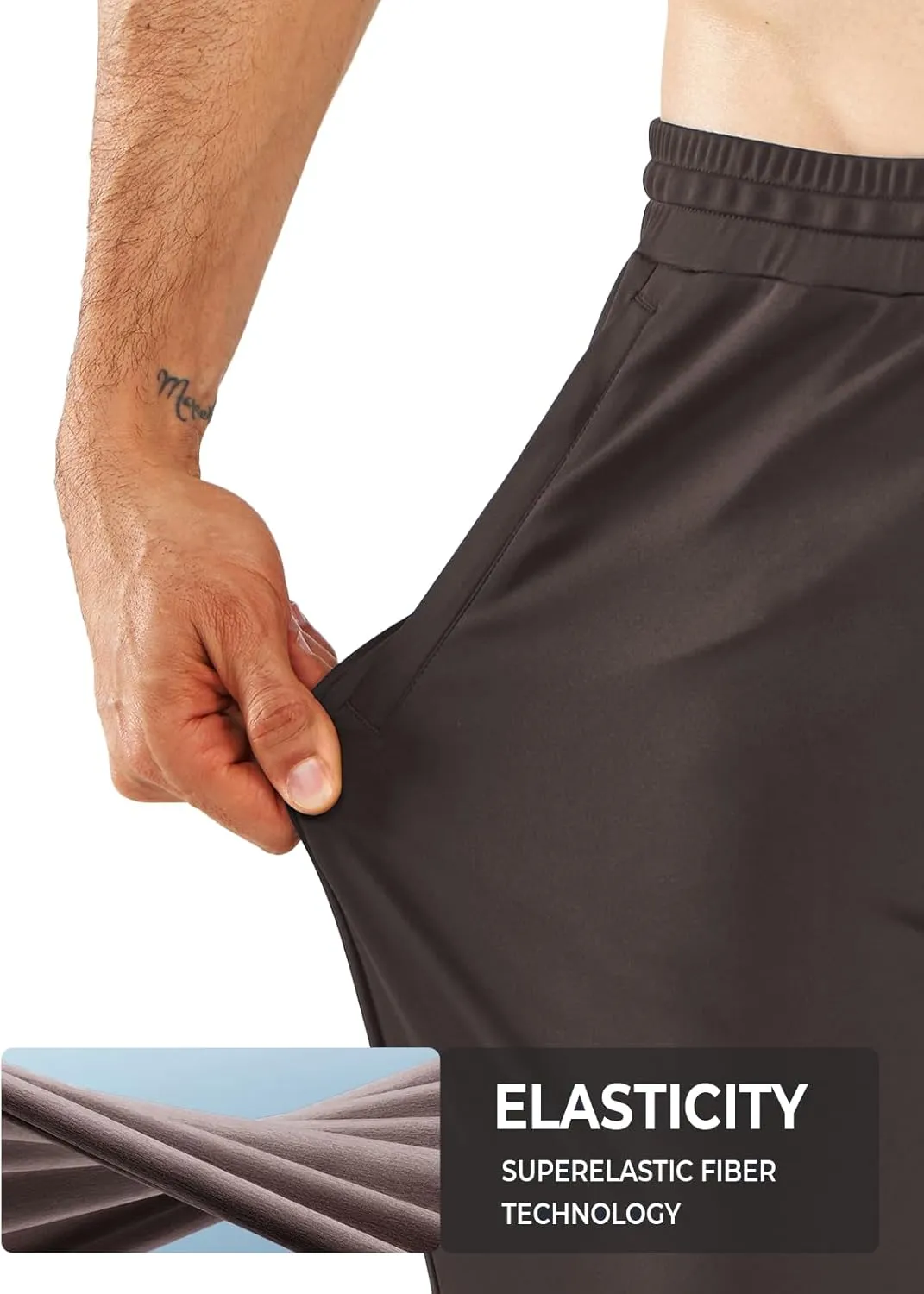 NORTHYARD Men's Joggers Pants with Zipper Pockets Tapered Athletic Workout Running Sweatpants for Men