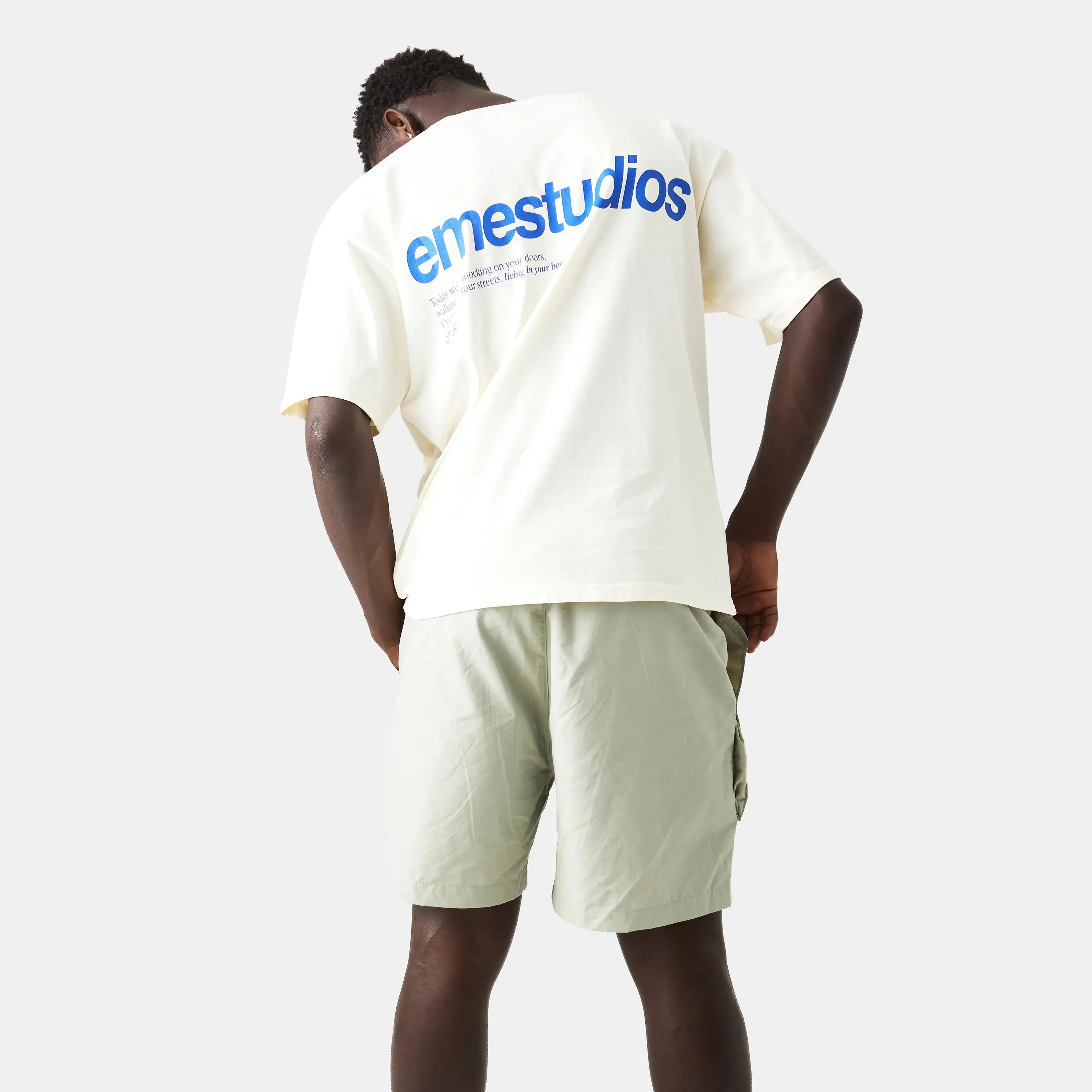 Open Up Off Sand Oversized Tee