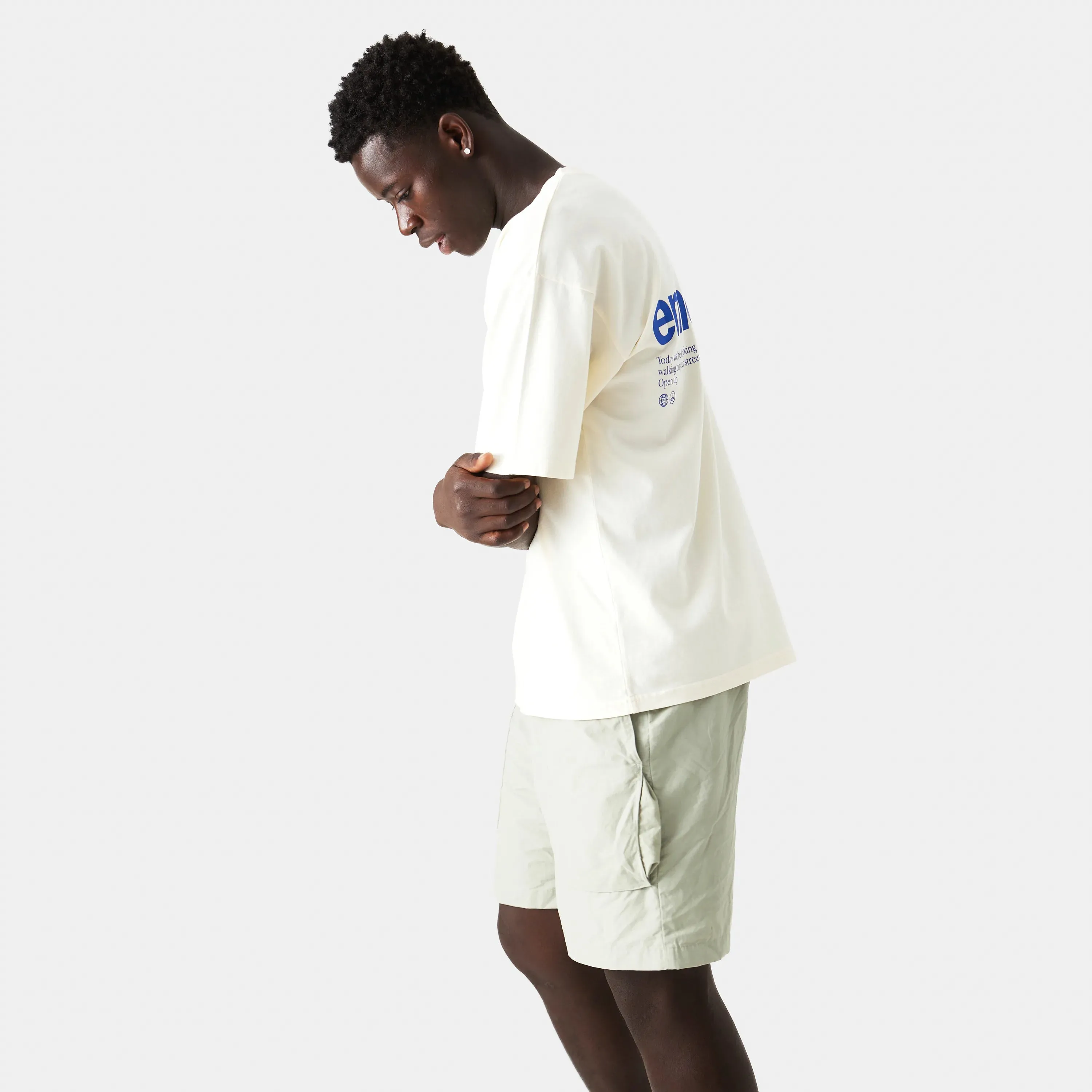 Open Up Off Sand Oversized Tee