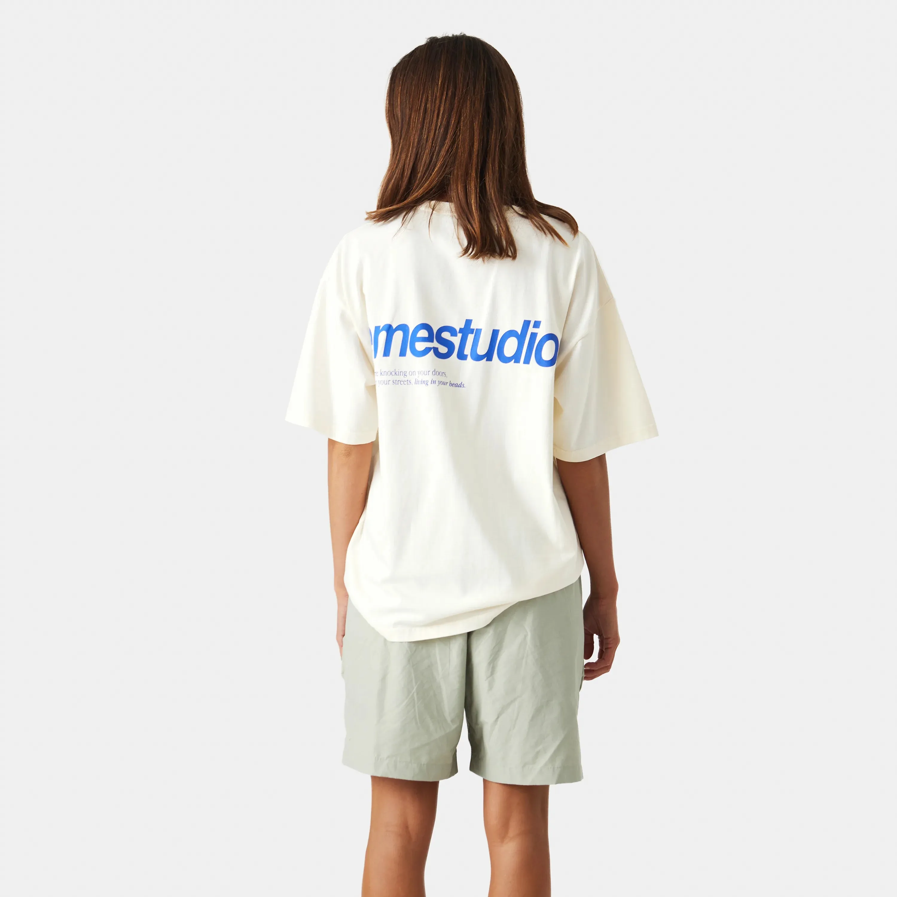 Open Up Off Sand Oversized Tee