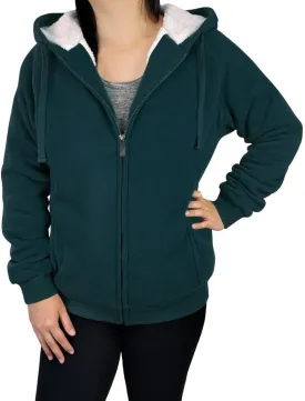 Outfitters Women's Fleece Lined Zip Up Hoodies Casual Hooded Jacket Workout Full Zip Sweatshirts Pocket Coats