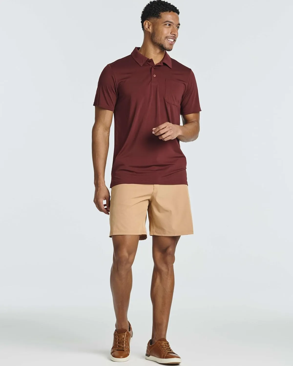 Real Essentials 3 Pack: Men's Short Sleeve Pocket Polo Shirt Dry-Fit Performance Tactical Golf (Available in Big & Tall)