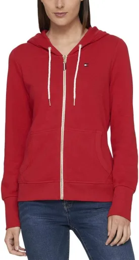 Tommy Hilfiger Zip-up Hoodie  Classic Sweatshirt for Women with Drawstrings and Hood