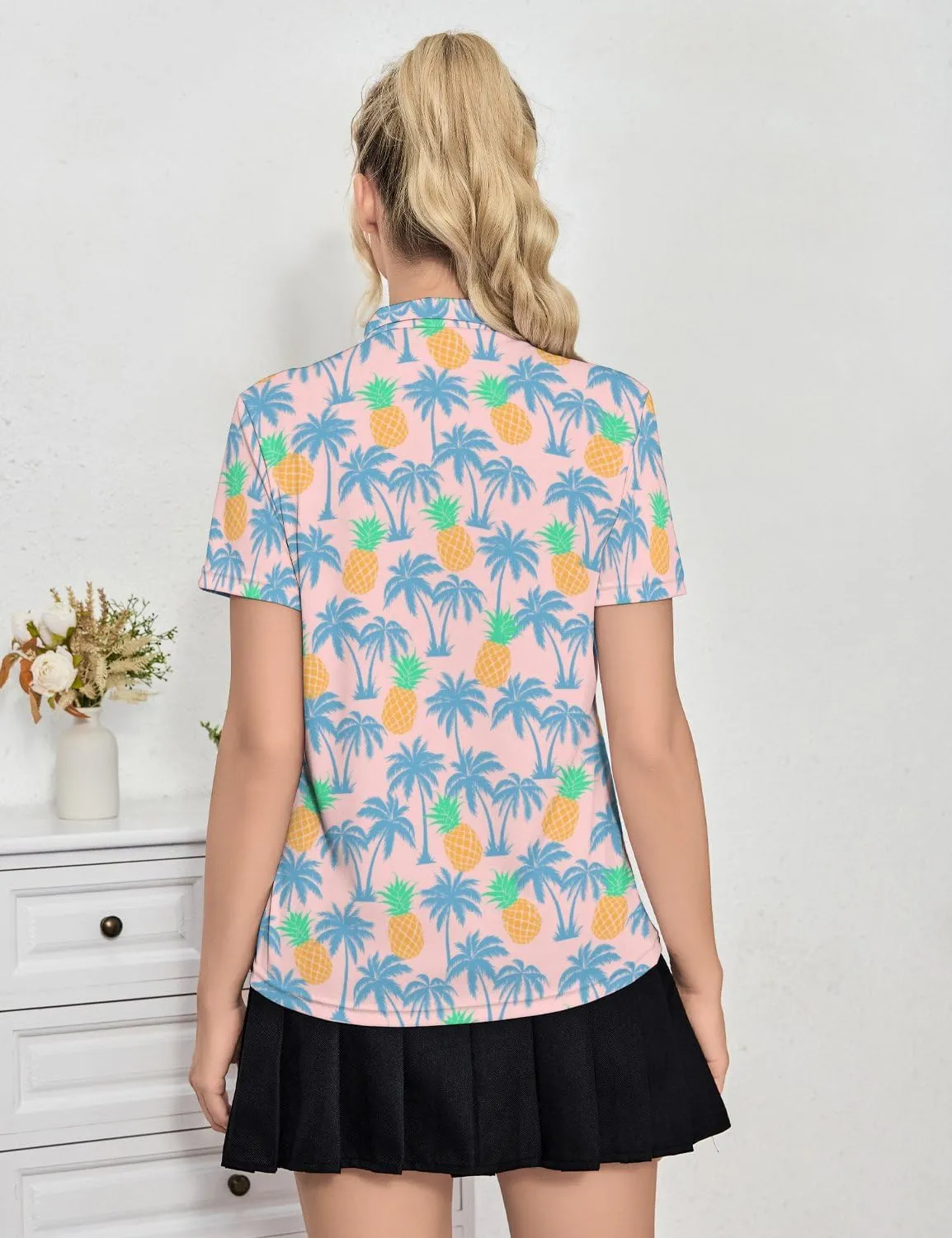 Women's Golf Shirts Dry Fit Moisture Wicking Polo Shirt Casual Short Sleeve Tennis Shirts